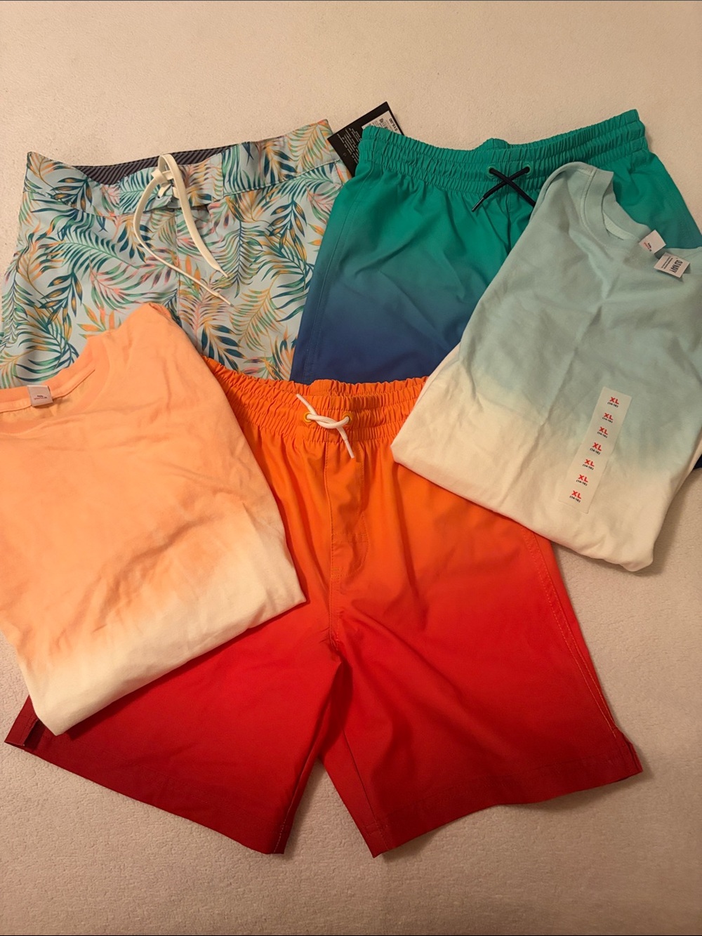 Lot of Swim trunks & T-Shits